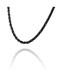 Lucky Brand Men s Black Stainless Link 22'' Chain Necklace