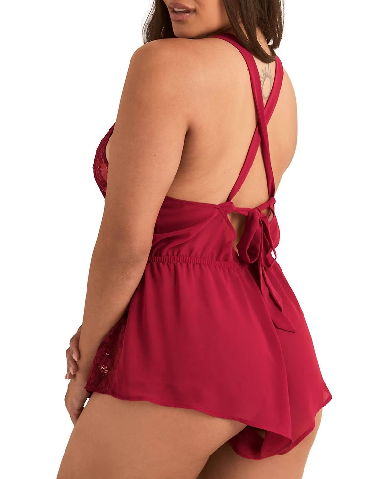Adore Me Plus Lizzy Romper Lingerie
