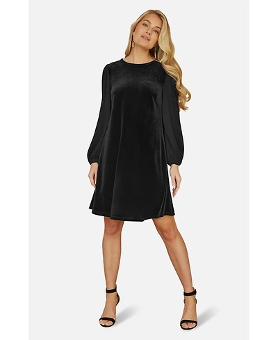 Yumi Women's Velvet Tunic Dress