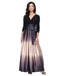 Sl Fashions Petite V-Neck Ball Gown