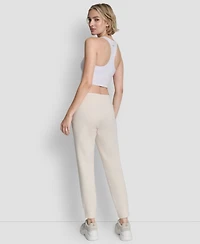 Dkny Women's Metallic Bubble Slim Fit Jogger Pants