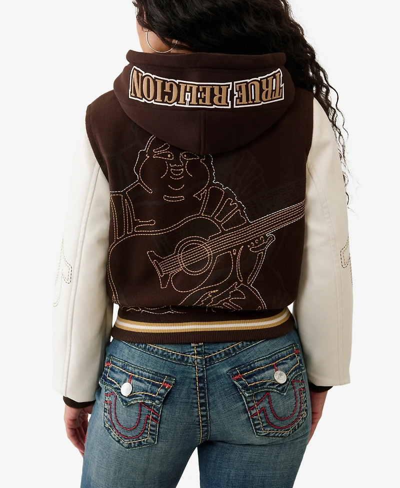 True Religion Women's Anniversary Varsity Jacket