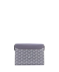 Pre-Owned Goyard Chypre Wallet on Strap Coated Canvas with Leather