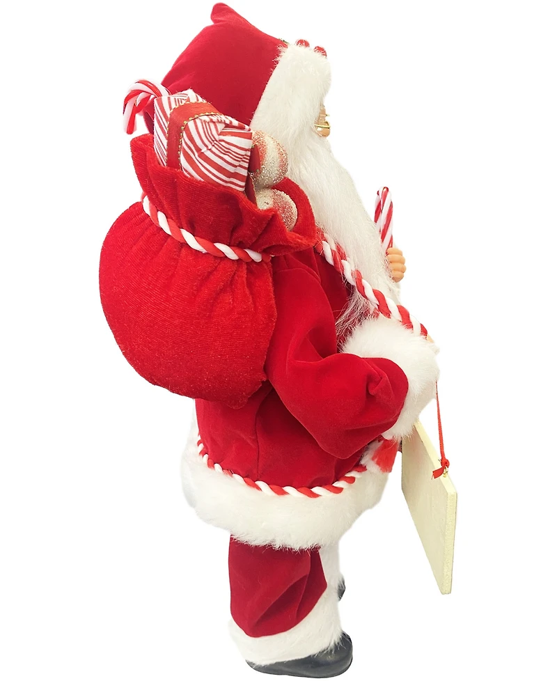 Santa's Workshop 15" Santa Loves Candy Canes