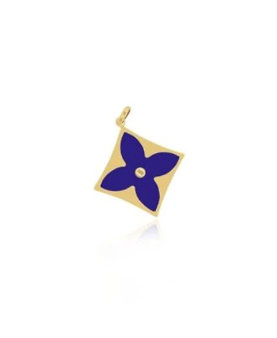 The Lovery Lapis Luxe Flower Charm 14K Gold millimeters