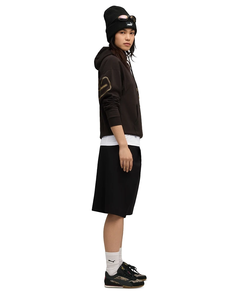 Puma Women's Maximal Metallic Comfort Hoodie