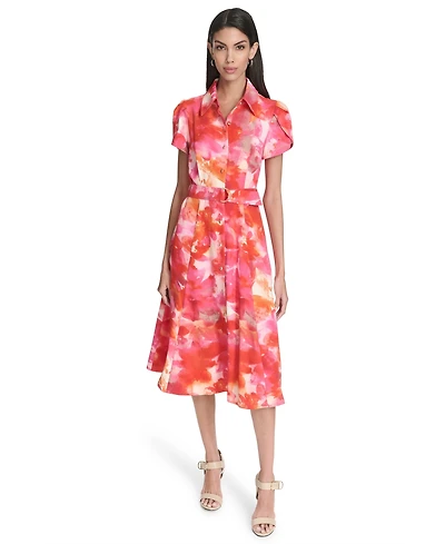 Halston Women's Tulip Printed Dress