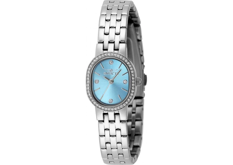 Invicta Women's 49073 Angel Quartz PC21J Light Blue, Silver Dial Watch