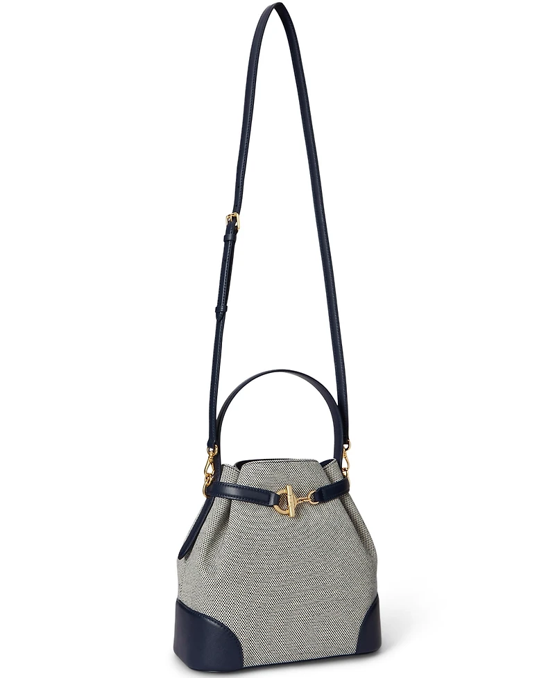 Lauren Ralph Lauren Blaike Small Canvas Bucket Bag