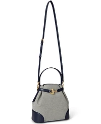 Lauren Ralph Lauren Blaike Small Canvas Bucket Bag