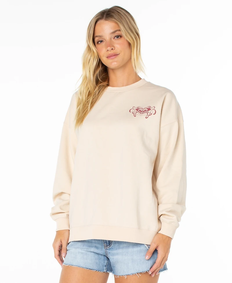 Roxy Women's Lineup Oversized Crewneck T-Shirt