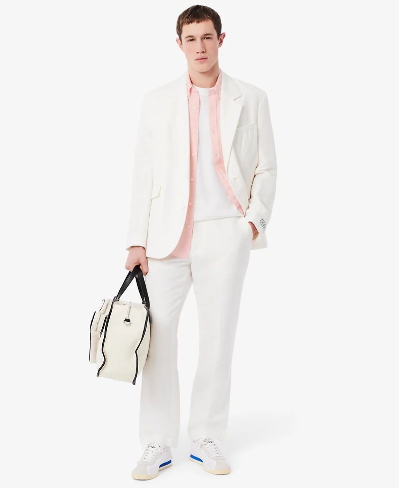 Lacoste Men's Regular-Fit Logo Linen Shirt