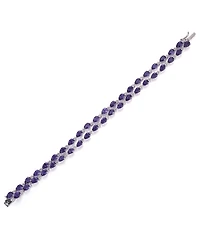Macy's Amethyst (14.7 ct. t.w.) and White Topaz (1.65 Bracelet Sterling Silver (also Garnet Sky Blue Topaz)