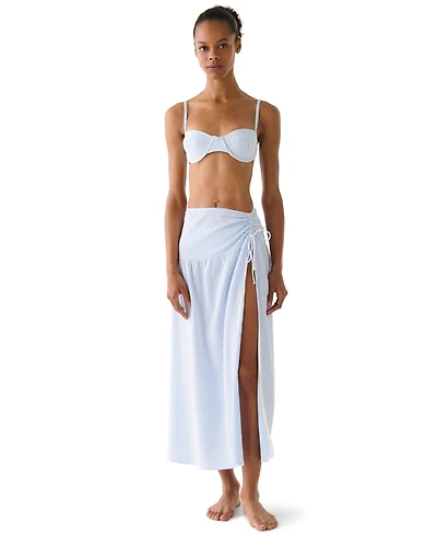 Kate Spade Women's Striped Side-Tie Cover-Up Skirt