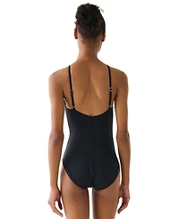 kate spade new york Women's High Neck One-Piece Swimsuit