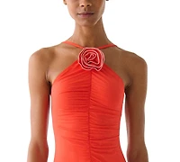 kate spade new york Women's High Neck One-Piece Swimsuit