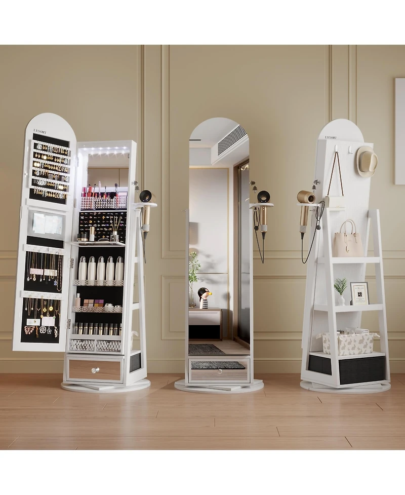 Vlsrka Solid Wood Full Length Mirror