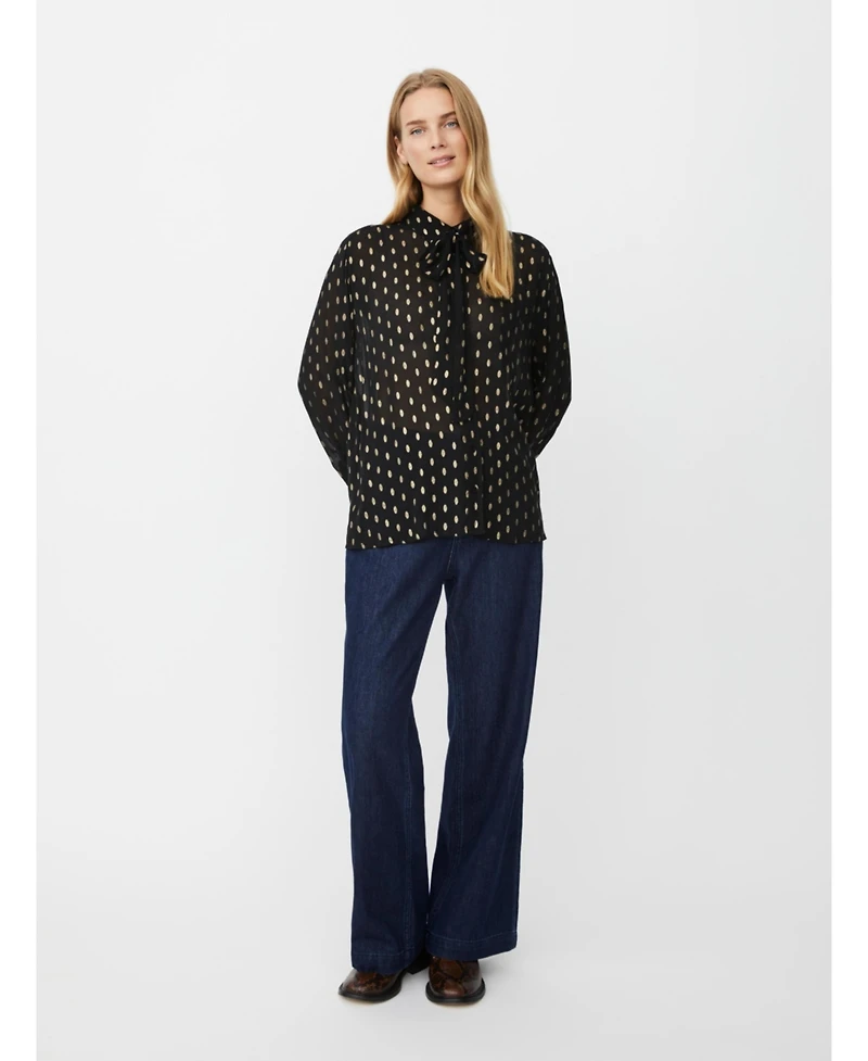 Masai Copenhagen Women's MaInoria Neck Tie Shirt