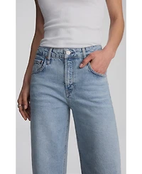 Mavi Jeans Women's Nica Baggy Light Brushed Classic Blue