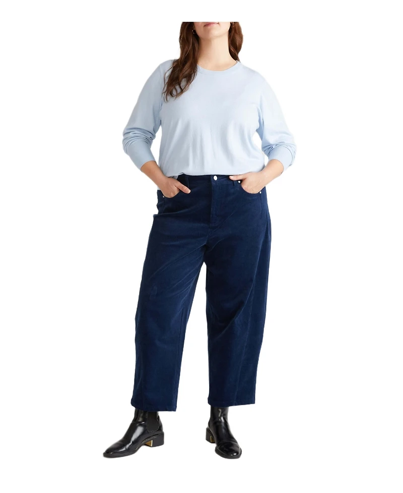 Universal Standard Women's Dakota Twisted Leg Corduroy Pants