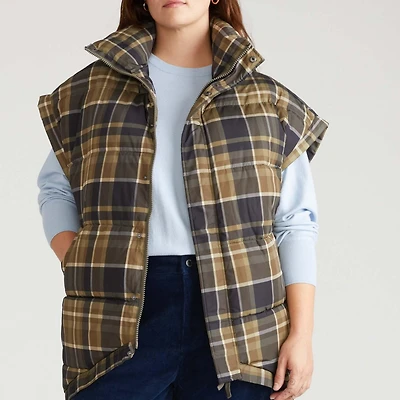 Universal Standard Women's Plus Paparazzi Puffer Vest