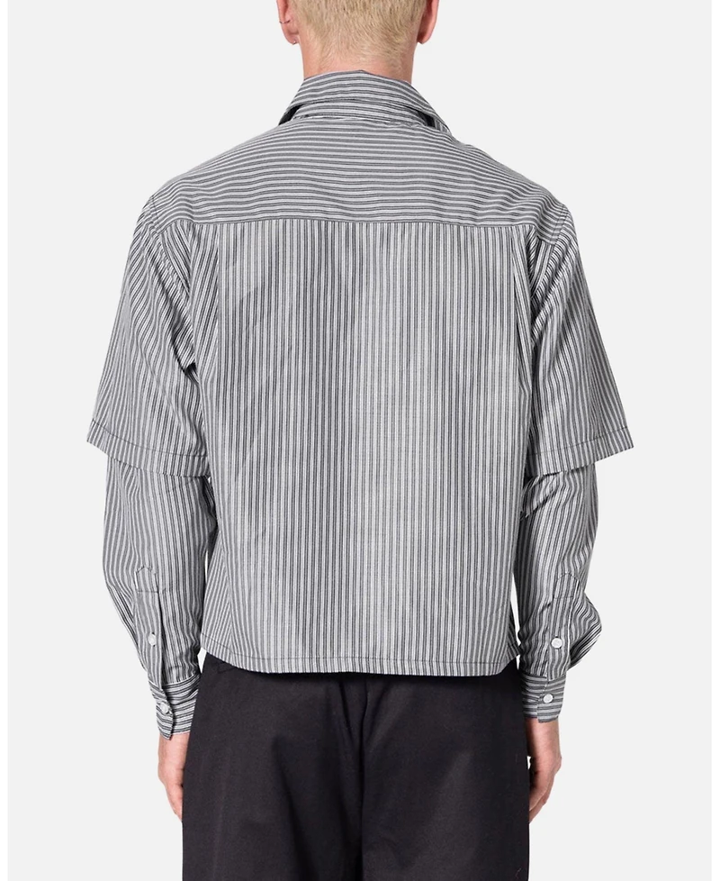 mnml Men's Double Layer Pinstripe Shirt