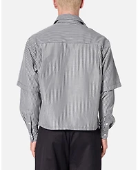 mnml Men's Double Layer Pinstripe Shirt