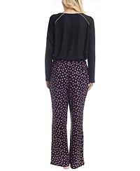 Goodnight Kiss Cherry Merry Henley Pj Set