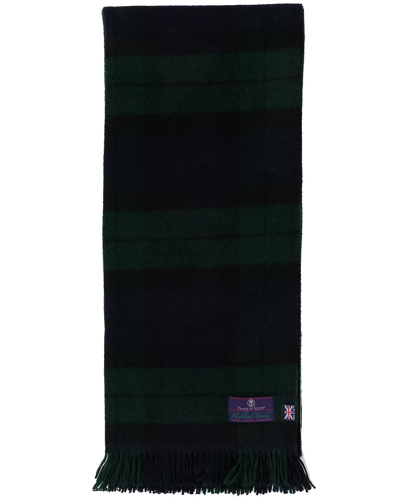 Prince of Scots Highland Tweeds Shetland Lambswool Throw, 55 " x 72"