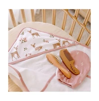 Living Textiles Infant 5pc cotton hooded towel and washcloth Bath Gift Set