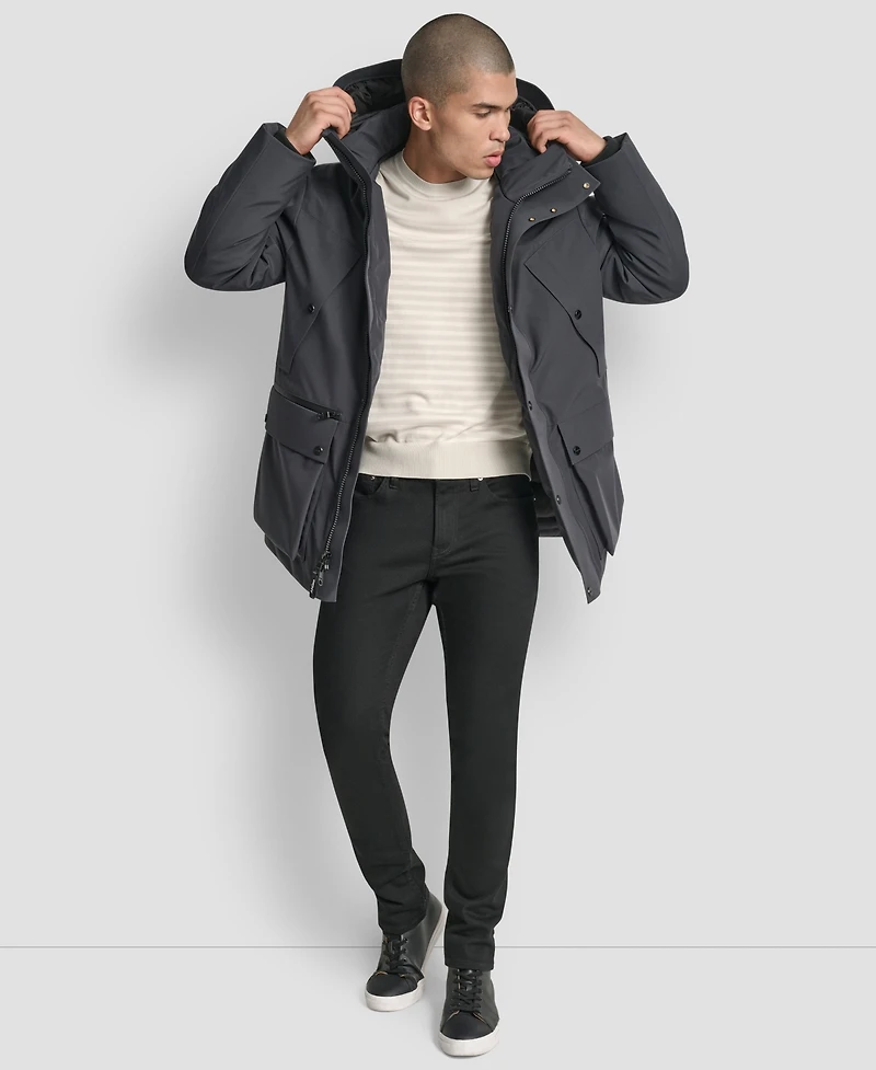 Dkny Men's Urban Hooded Parka Jacket