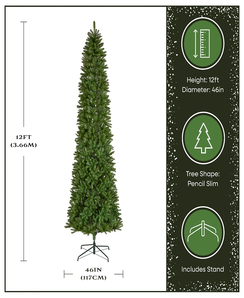 National Tree 12' Kingswood Fir Pencil Tree