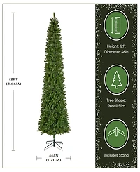 National Tree 12' Kingswood Fir Pencil Tree