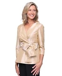 Alex Evenings Women's V-Neck 3/4-Sleeve Top