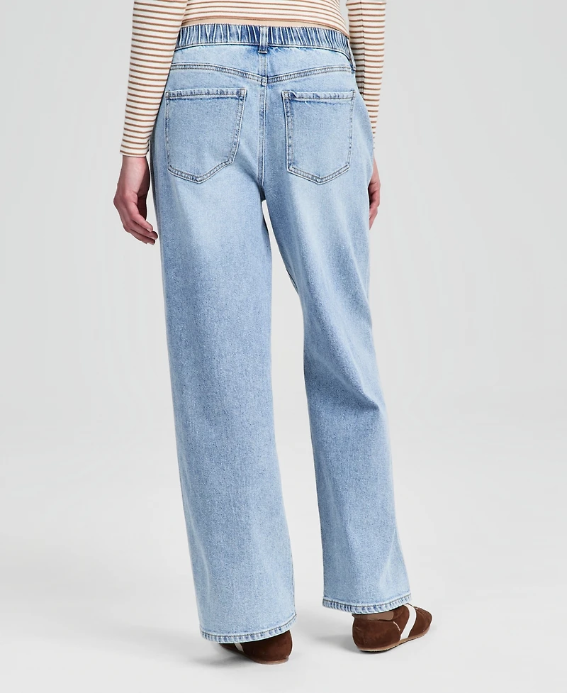 And Now This Women's Tie-Front Wide-Leg Jeans, Macy's Exclusive