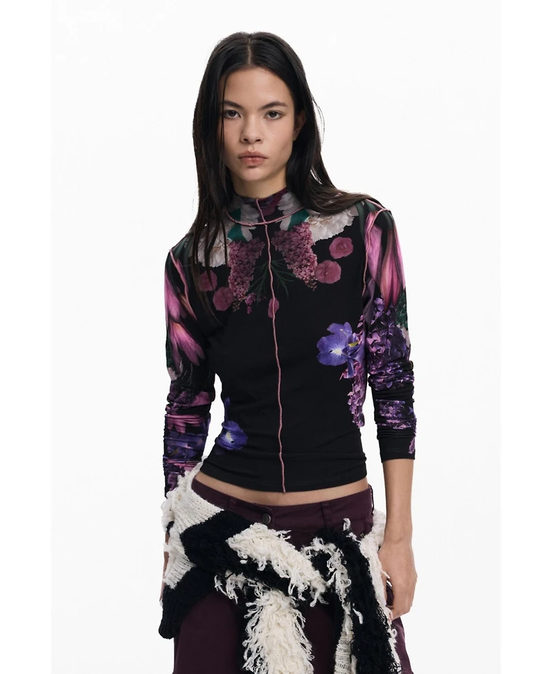 Desigual Women's Mirror flowers T-shirt