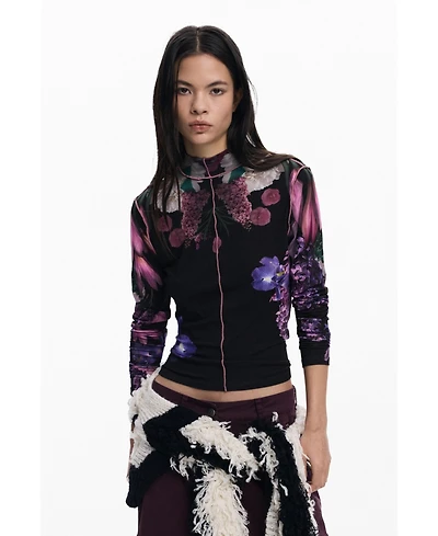 Desigual Women's Mirror flowers T-shirt