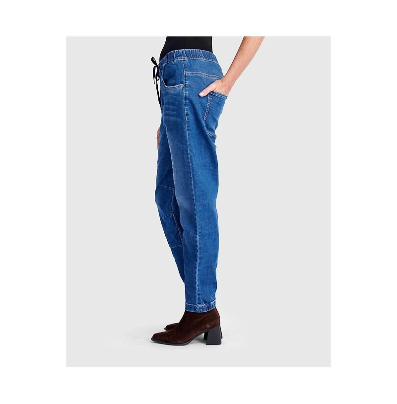 Alembika Women's Weekend Boyfriend Jogger Jeans