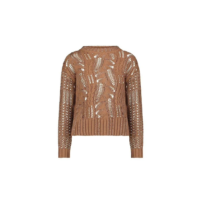 The Noli Shop Women's Elea Crystal Knit Sweater - Sangria