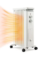 Sugift 1500W Portable Oil Filled Radiator Heater with 3 Heat Settings