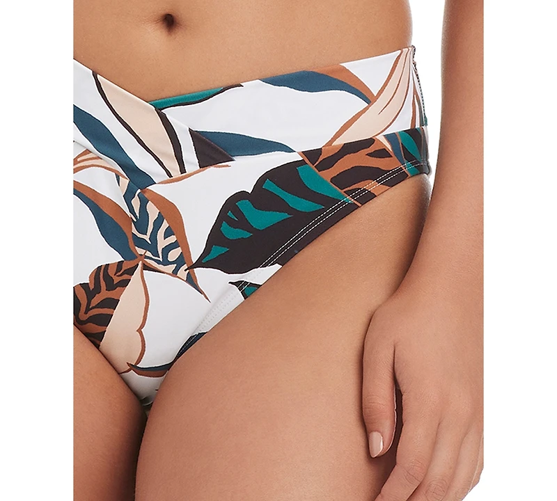 Bar Iii Women's Safari Chic V-Waist High-Leg Swim Hipster Bottoms, Macy's Exclusive