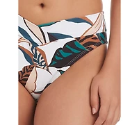 Bar Iii Women's Safari Chic V-Waist High-Leg Swim Hipster Bottoms, Macy's Exclusive