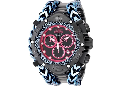 Invicta Men's 48611 Gladiator Quartz Z60 Hot Pink, Black Dial Watch