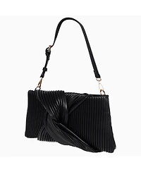 Jason Wu Pleated Knot Clutch with Shoulder Strap