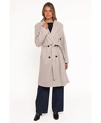 Petal and Pup Women's Fur Collar Tie Waist Coat