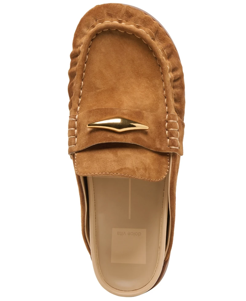 Dolce Vita Women's Jordero Buckle Tailored Flat Mules