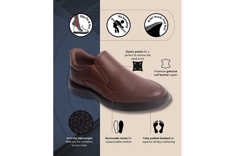 Marc Joseph New York Men's Chicago Road Hands-Free Slip On Technology Loafers