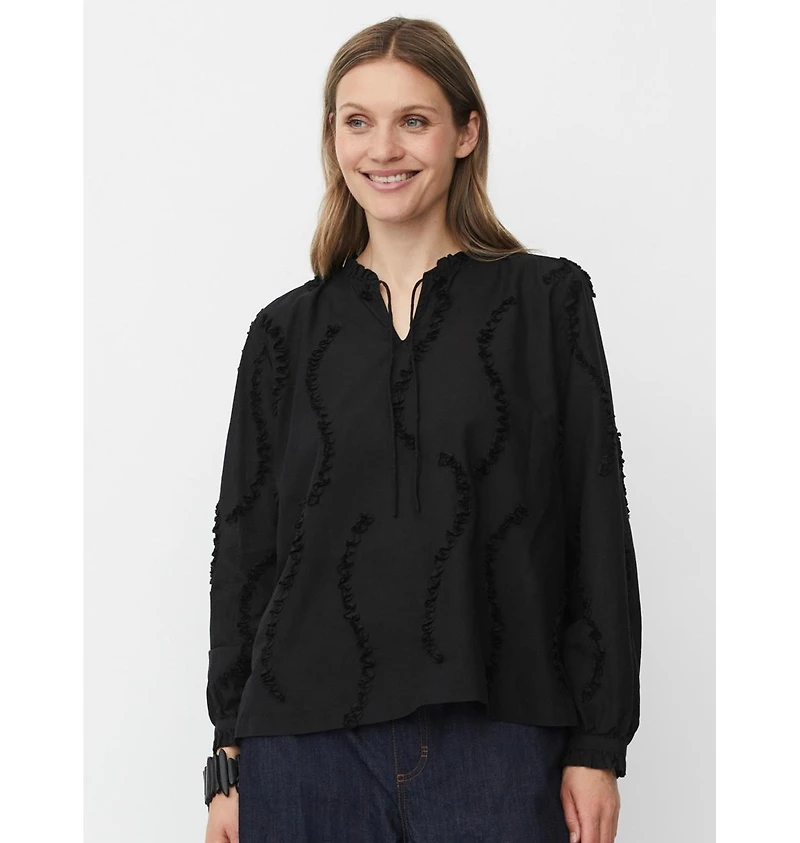 Masai Copenhagen Women's MaDolvira Ruffle Detail Blouse