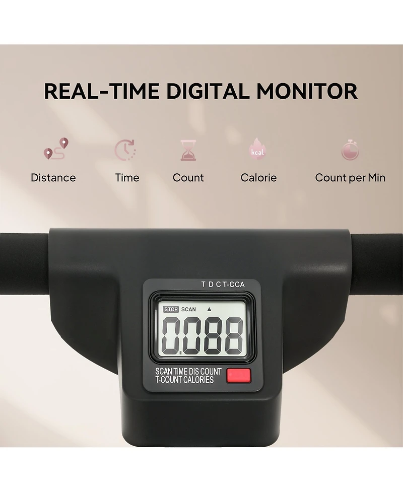 Soozier Ab Twister Board W/ Screen, Workout Equipment Core Fitness