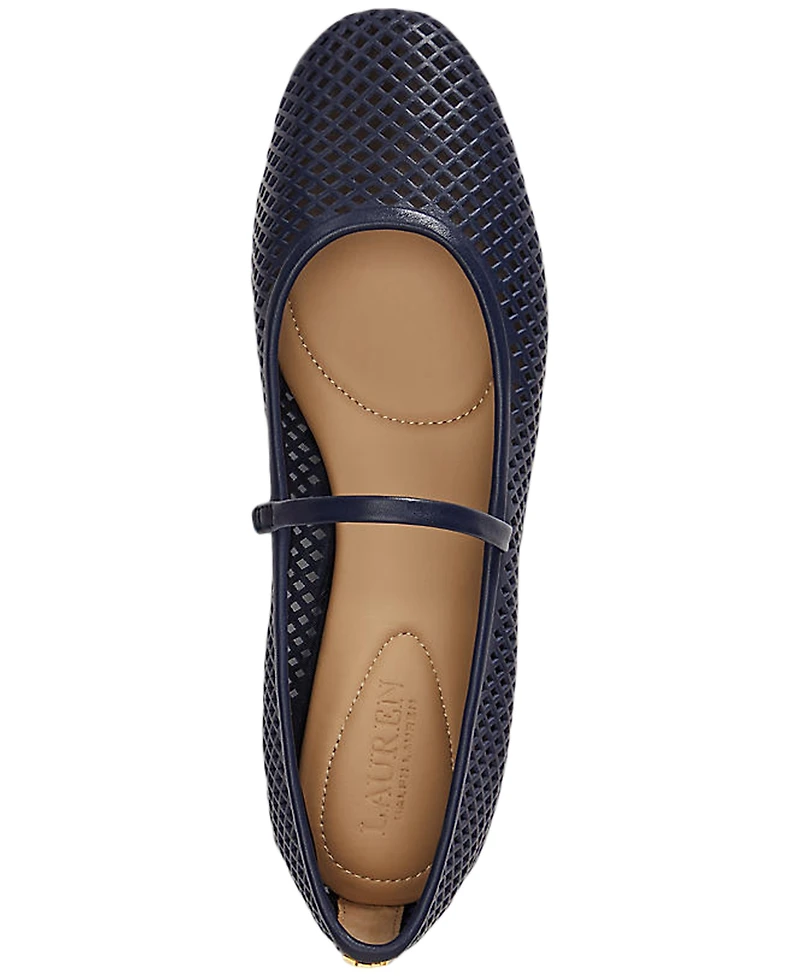 Lauren Ralph Women's Jayna Mary Jane Flat